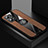 Ultra-thin Silicone Gel Soft Case Cover with Magnetic Finger Ring Stand X01L for Realme GT Neo 3T 5G Brown