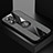 Ultra-thin Silicone Gel Soft Case Cover with Magnetic Finger Ring Stand X01L for Realme GT Neo 3T 5G Gray