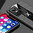 Ultra-thin Silicone Gel Soft Case Cover with Magnetic Finger Ring Stand X01L for Realme GT Neo3 5G