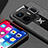 Ultra-thin Silicone Gel Soft Case Cover with Magnetic Finger Ring Stand X01L for Realme GT3 5G