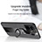 Ultra-thin Silicone Gel Soft Case Cover with Magnetic Finger Ring Stand X01L for Realme GT3 5G