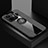 Ultra-thin Silicone Gel Soft Case Cover with Magnetic Finger Ring Stand X01L for Realme GT3 5G Gray