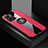 Ultra-thin Silicone Gel Soft Case Cover with Magnetic Finger Ring Stand X01L for Realme Narzo 50 5G Red