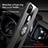 Ultra-thin Silicone Gel Soft Case Cover with Magnetic Finger Ring Stand X01L for Realme Q2i 5G