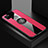 Ultra-thin Silicone Gel Soft Case Cover with Magnetic Finger Ring Stand X01L for Realme Q2i 5G Red