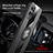 Ultra-thin Silicone Gel Soft Case Cover with Magnetic Finger Ring Stand X01L for Realme V11 5G