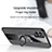 Ultra-thin Silicone Gel Soft Case Cover with Magnetic Finger Ring Stand X01L for Realme V11s 5G