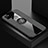 Ultra-thin Silicone Gel Soft Case Cover with Magnetic Finger Ring Stand X01L for Realme V3 5G Gray