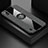 Ultra-thin Silicone Gel Soft Case Cover with Magnetic Finger Ring Stand X01L for Samsung Galaxy A10 Gray