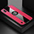 Ultra-thin Silicone Gel Soft Case Cover with Magnetic Finger Ring Stand X01L for Samsung Galaxy A10 Red