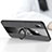 Ultra-thin Silicone Gel Soft Case Cover with Magnetic Finger Ring Stand X01L for Samsung Galaxy A20