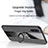 Ultra-thin Silicone Gel Soft Case Cover with Magnetic Finger Ring Stand X01L for Samsung Galaxy A30S