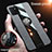 Ultra-thin Silicone Gel Soft Case Cover with Magnetic Finger Ring Stand X01L for Samsung Galaxy A81