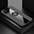 Ultra-thin Silicone Gel Soft Case Cover with Magnetic Finger Ring Stand X01L for Samsung Galaxy A81 Gray