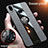 Ultra-thin Silicone Gel Soft Case Cover with Magnetic Finger Ring Stand X01L for Samsung Galaxy M01s