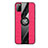 Ultra-thin Silicone Gel Soft Case Cover with Magnetic Finger Ring Stand X01L for Samsung Galaxy M21