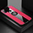 Ultra-thin Silicone Gel Soft Case Cover with Magnetic Finger Ring Stand X01L for Samsung Galaxy M21 Red