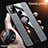 Ultra-thin Silicone Gel Soft Case Cover with Magnetic Finger Ring Stand X01L for Samsung Galaxy M21s