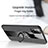 Ultra-thin Silicone Gel Soft Case Cover with Magnetic Finger Ring Stand X01L for Samsung Galaxy M31