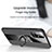 Ultra-thin Silicone Gel Soft Case Cover with Magnetic Finger Ring Stand X01L for Samsung Galaxy M31s