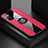 Ultra-thin Silicone Gel Soft Case Cover with Magnetic Finger Ring Stand X01L for Samsung Galaxy S20 FE (2022) 5G Red