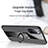 Ultra-thin Silicone Gel Soft Case Cover with Magnetic Finger Ring Stand X01L for Samsung Galaxy S20 FE 4G