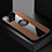 Ultra-thin Silicone Gel Soft Case Cover with Magnetic Finger Ring Stand X01L for Vivo iQOO U3 5G Brown