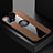 Ultra-thin Silicone Gel Soft Case Cover with Magnetic Finger Ring Stand X01L for Vivo iQOO U3x 5G Brown