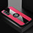 Ultra-thin Silicone Gel Soft Case Cover with Magnetic Finger Ring Stand X01L for Vivo iQOO Z3 5G Red