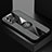 Ultra-thin Silicone Gel Soft Case Cover with Magnetic Finger Ring Stand X01L for Vivo V23 5G