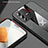 Ultra-thin Silicone Gel Soft Case Cover with Magnetic Finger Ring Stand X01L for Vivo V23 5G