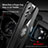 Ultra-thin Silicone Gel Soft Case Cover with Magnetic Finger Ring Stand X01L for Vivo V23 5G