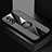 Ultra-thin Silicone Gel Soft Case Cover with Magnetic Finger Ring Stand X01L for Vivo V23e