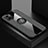 Ultra-thin Silicone Gel Soft Case Cover with Magnetic Finger Ring Stand X01L for Vivo Y01A Gray