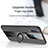 Ultra-thin Silicone Gel Soft Case Cover with Magnetic Finger Ring Stand X01L for Vivo Y11