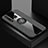 Ultra-thin Silicone Gel Soft Case Cover with Magnetic Finger Ring Stand X01L for Vivo Y19 Gray