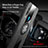 Ultra-thin Silicone Gel Soft Case Cover with Magnetic Finger Ring Stand X01L for Vivo Y3