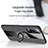 Ultra-thin Silicone Gel Soft Case Cover with Magnetic Finger Ring Stand X01L for Vivo Y31 (2021)