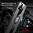 Ultra-thin Silicone Gel Soft Case Cover with Magnetic Finger Ring Stand X01L for Vivo Y31s 5G