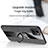 Ultra-thin Silicone Gel Soft Case Cover with Magnetic Finger Ring Stand X01L for Vivo Y32t