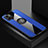 Ultra-thin Silicone Gel Soft Case Cover with Magnetic Finger Ring Stand X01L for Vivo Y32t Blue