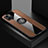 Ultra-thin Silicone Gel Soft Case Cover with Magnetic Finger Ring Stand X01L for Vivo Y32t Brown