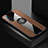 Ultra-thin Silicone Gel Soft Case Cover with Magnetic Finger Ring Stand X01L for Vivo Y50t