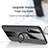 Ultra-thin Silicone Gel Soft Case Cover with Magnetic Finger Ring Stand X01L for Vivo Y50t