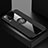 Ultra-thin Silicone Gel Soft Case Cover with Magnetic Finger Ring Stand X01L for Vivo Y51 (2021)