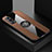 Ultra-thin Silicone Gel Soft Case Cover with Magnetic Finger Ring Stand X01L for Vivo Y52 5G