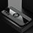 Ultra-thin Silicone Gel Soft Case Cover with Magnetic Finger Ring Stand X01L for Vivo Y52 5G Gray