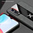 Ultra-thin Silicone Gel Soft Case Cover with Magnetic Finger Ring Stand X01L for Vivo Y53s 5G