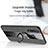 Ultra-thin Silicone Gel Soft Case Cover with Magnetic Finger Ring Stand X01L for Vivo Y5s