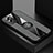 Ultra-thin Silicone Gel Soft Case Cover with Magnetic Finger Ring Stand X01L for Vivo Y72t Gray